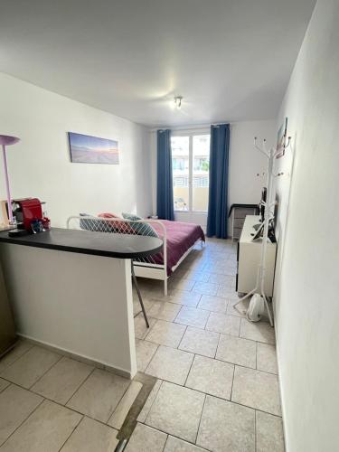 Kuchyň nebo kuchyňský kout v ubytování Small appartement