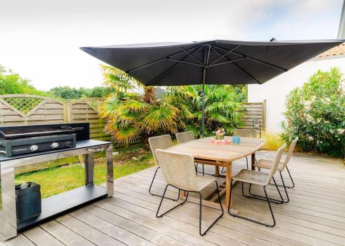 Très agréable villa avec barbecue