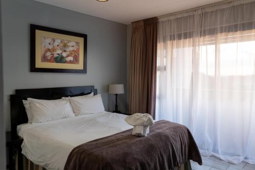Indaba Lodge Hotel Richards Bayにあるベッド