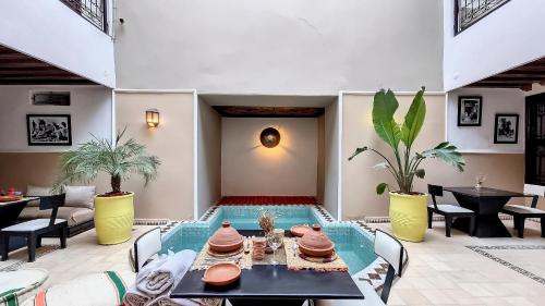 O zonă de relaxare la Riad Argan