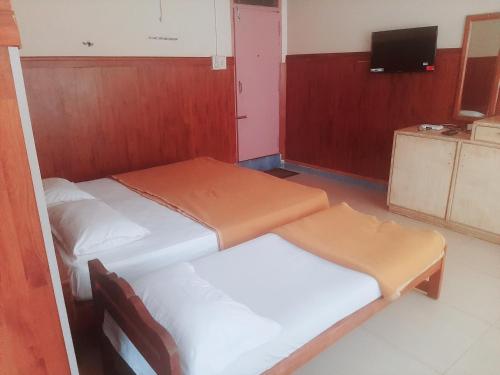 Postel nebo postele na pokoji v ubytování Budget comfort