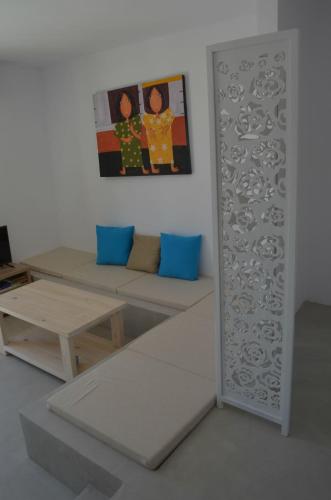 Ruang duduk di Kalypso Apartments