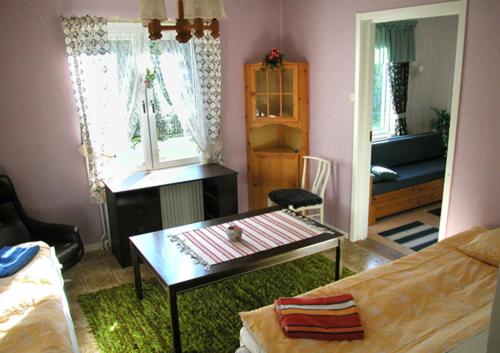 Overkalix Holiday Home with Saunaにあるベッド