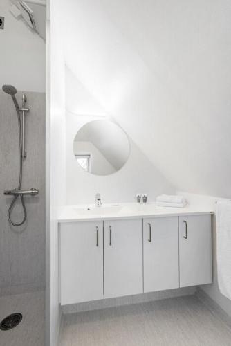 Koupelna v ubytování Hotel Litorina Appartements