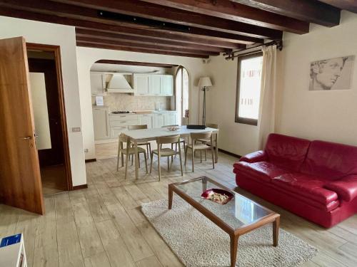 A seating area at Palazzo Bianchetti
