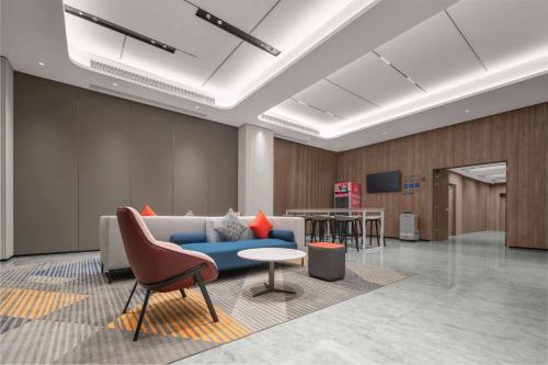 Χώρος καθιστικού στο Holiday Inn Express Mianyang Sci-Tech City by IHG