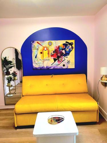 Posezení v ubytování Golden Art Studio