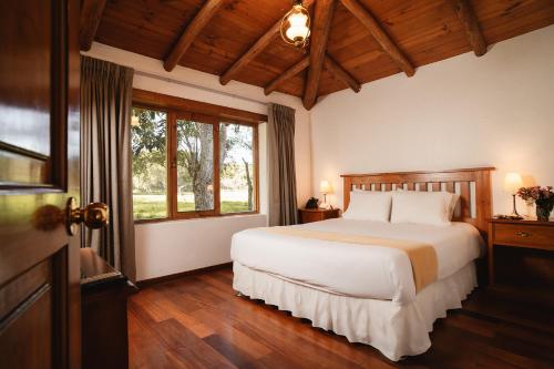 Katil atau katil-katil dalam bilik di Ensenada Hotel y Campo Asociado Casa Andina