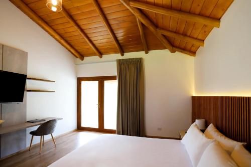 Katil atau katil-katil dalam bilik di Ensenada Hotel y Campo Asociado Casa Andina