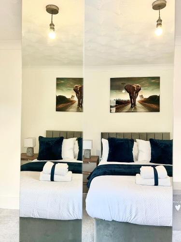 Χώρος καθιστικού στο 3 Bedroom House in Rochester Strood with Wifi and Netflix Walking distance to Strood Station