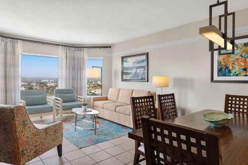 Χώρος καθιστικού στο Marriott's Aruba Surf Club