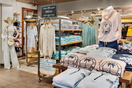 a store with a lot of clothes on display at Marriott's Aruba Surf Club in Palm-Eagle Beach