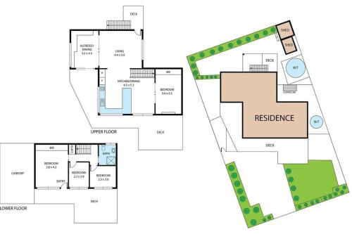 a floor plan of a house at Escape to Coastal Tranquility in Primrose Sands