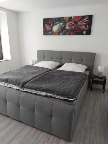 Katil atau katil-katil dalam bilik di Ferienwohnung Uljana