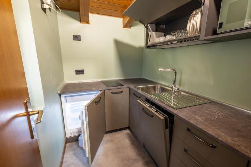 Dapur atau dapur kecil di Hotel Villaggio Nevada