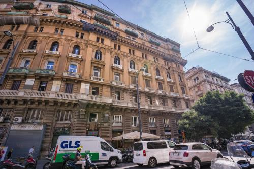 Nespecifikovaný výhled na destinaci Neapol nebo výhled na město při pohledu z apartmánu
