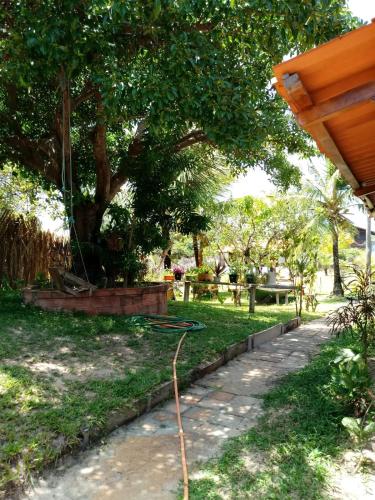 Taman di luar Pousada Mirage Atins
