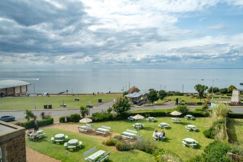 a view of the ocean from a resort at The Golden Lion Hotel in Hunstanton