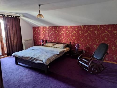 Ένα ή περισσότερα κρεβάτια σε δωμάτιο στο Apartman Stari Travnik