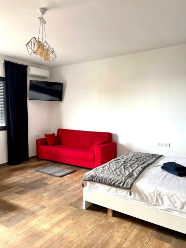 Кровать или кровати в номере Apartments Wonderland