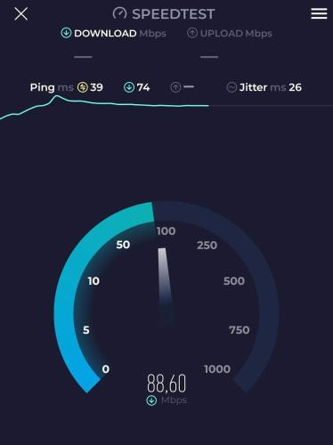 a screenshot of a speedometer on a computer screen at Appartement Twin Peak Edelweiss in Gosau