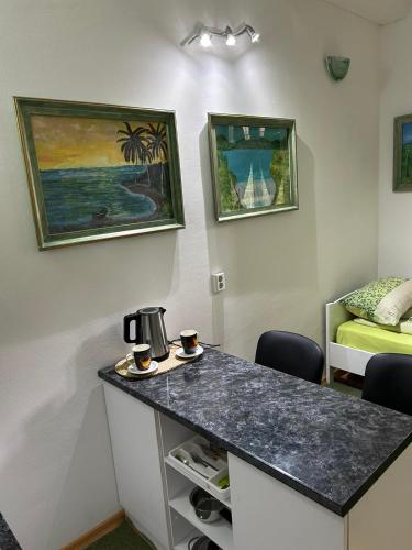 Dapur atau dapur kecil di Guesthouse Hurma Rooms