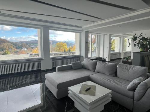 Χώρος καθιστικού στο Hamdanes Apartment