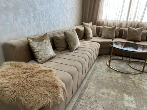 Et opholdsområde på appartement meublé