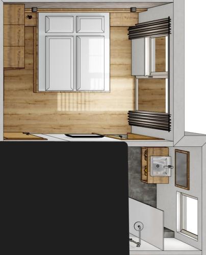 Dapur atau dapur kecil di Montepart Zillertal