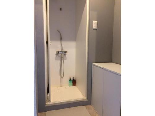 a shower in a bathroom with a glass door at ＳＡＮＡ ＩＮＮ ＴＯＷＮ - Vacation STAY 93125v in Wakayama