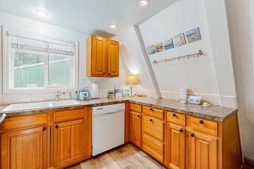 Dapur atau dapur kecil di Alder Creek A-Frame