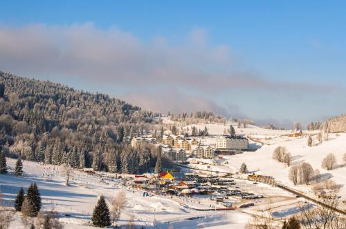 冬のPanorama ski, bike, spa & restaurant - Czarna Góra Resortの様子