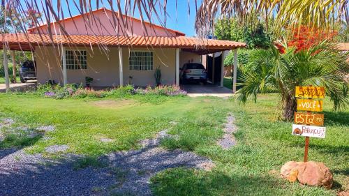 Taman di luar Pousada Sítio Rupestre Peruaçu