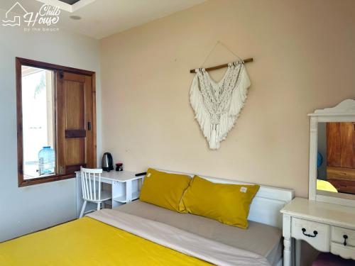 Кровать или кровати в номере CHILL HOUSE by the beach