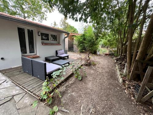 Zahrada ubytování Petit studio avec terrasse