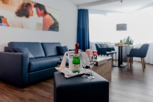 Atlanta Hotel Leipzigにあるシーティングエリア