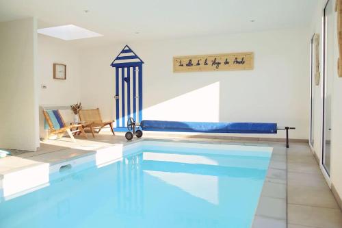 Villa de la plage des Amiets #piscine intérieure privée# les pieds dans l'eau