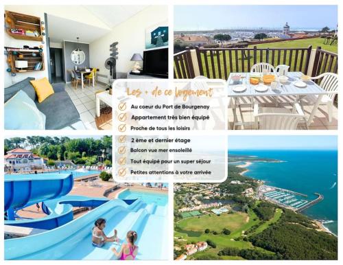 un collage de photos d'une maison avec une piscine dans l'établissement 