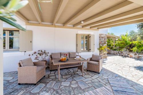 Χώρος καθιστικού στο Villa Nektaria
