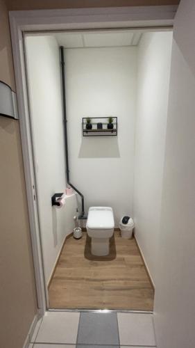 ein Bad mit WC in einem Zimmer in der Unterkunft Dolce Wita Room in Chevillon