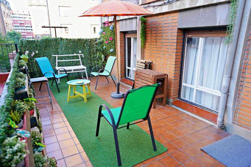 Apart 2 terrazas para 4 personas Bilbao centro