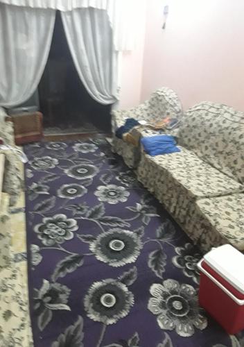 a living room with a couch and a carpet at Alexandria,Egypt in Alexandria