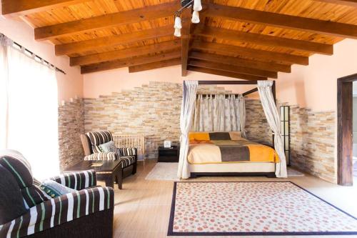 Posezení v ubytování Beautiful villa with stunning view