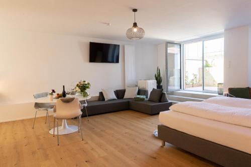 Postel nebo postele na pokoji v ubytování mariaAPPARTMENTS