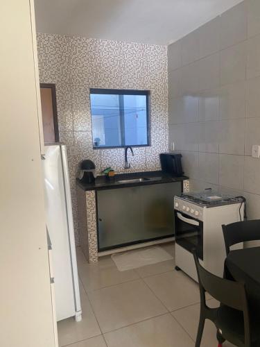 Kuchyň nebo kuchyňský kout v ubytování Mellim Residence