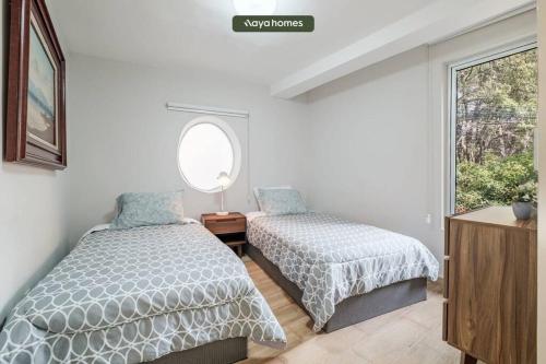 Un pat sau paturi într-o cameră la Great Apt in Polanco