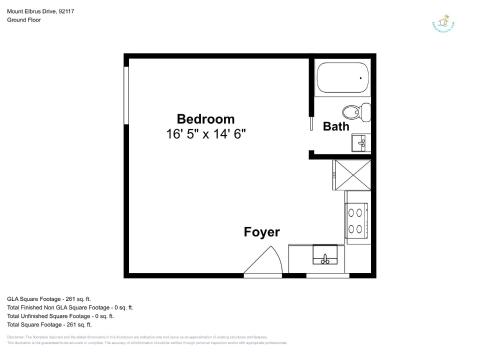 a floor plan of a small house at Luxury Tiny House in San Diego