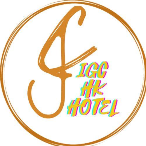 a logo for a hotel with a saxophone at IGC HK Hotel in Hong Kong