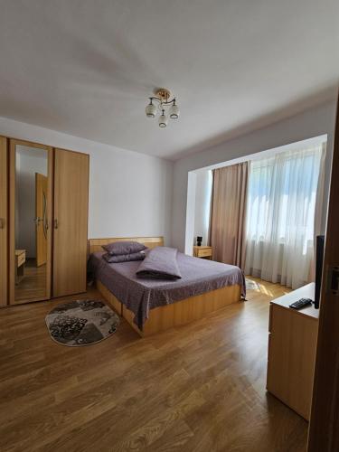 Llit o llits en una habitació de Studio Bulevardul Victoriei