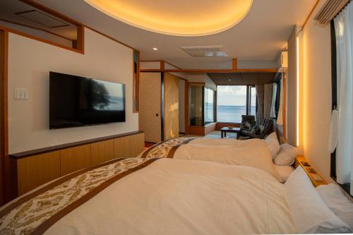 Televisyen dan/atau pusat hiburan di La se ri Resort and Stay